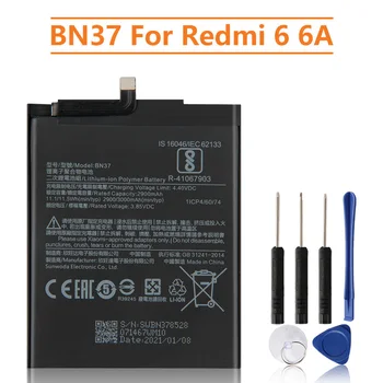 Сменный аккумулятор BN37 для Xiaomi Mi Redmi6, Redmi 6, Redmi 6A, Redrice 6, Аккумуляторная батарея для телефона 3000 мАч