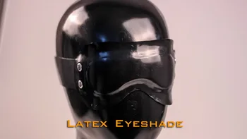 (FErubber 12) 100% натуральный каучуковый латекс, интегрированная формовочная головка, маска для глаз, Фетиш-тренировка SM, черный кроссдрессинг