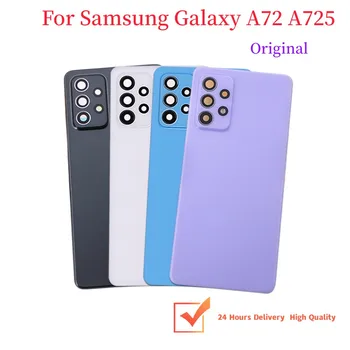 Оригинальный Для Samsung Galaxy A72 A725 4G 5G A52 A525 A525F Задняя Крышка Батарейного Отсека Задняя Дверь Корпус Запасные Части С ЛОГОТИПОМ