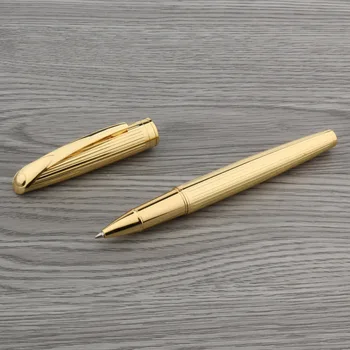 Высококачественная новая металлическая косая подарочная линия, золотая ручка, шариковая ручка, деловые офисные школьные принадлежности, письменные принадлежности
