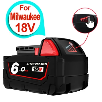 Для Milwaukee 48-11-1852 Литиевая батарея M18 XC Увеличенной емкости 6,0Ач для Беспроводных Электроинструментов Milwaukee 48-11-1850 48-11-1840