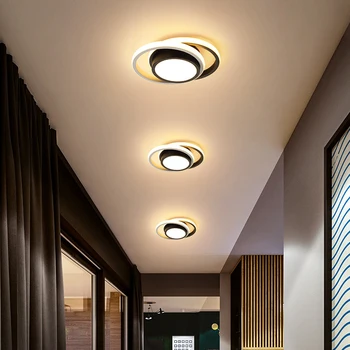 Современный светодиодный потолочный светильник для спальни, коридора, внутреннего светодиодного потолочного светильника с акрилом для украшения дома в фойе балкона