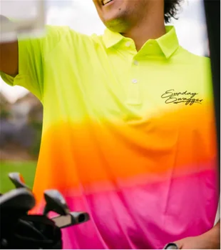 2023 Футболки sunday swagger Мужская летняя рубашка для гольфа с короткими рукавами быстросохнущая дышащая повседневная рубашка wild shirt Popsicle top