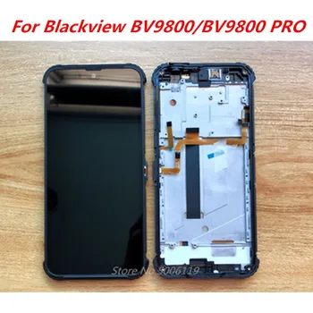 Новый Для Blackview BV9800/BV9800 PRO 6,3-дюймовый ЖК-дисплей для мобильного телефона с Рамкой + Сенсорный экран Дигитайзер в Сборе, Стеклянная панель