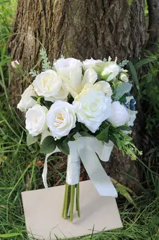Свадебный букет невесты искусственный цветок Роза черника имитация суккулентного растения букет невесты оптом